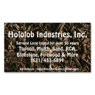 Topground, Mulch, Sand, dekorative Rock Suppen Magnetische Visitenkarte