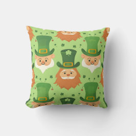 Tophat Leprechaun Muster Kissen