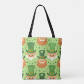 Tophat Leprechaun Muster Tasche (Rückseite)