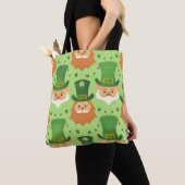 Tophat Leprechaun Muster Tasche (Von Nahem)