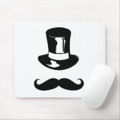 Tophat und Mustache Mousepad (Mit Mouse)