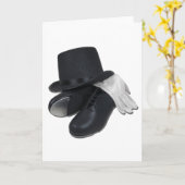 TopHatTapShoesGloves012511 Karte (Gelbe Blume)