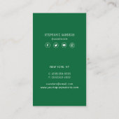 Topiary Artist Visitenkarte (Rückseite)