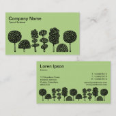 Topiary - Black on Lt Green b8da89 Visitenkarte (Vorne/Hinten)
