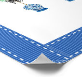 Topiary Blue and White Ginger Jar Art Print Poster (Ecke)