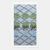 Topiary Blue Ginger Jars Guest Napkins Serviette (Vorderseite)