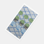 Topiary Blue Ginger Jars Guest Napkins Serviette (Ecke)