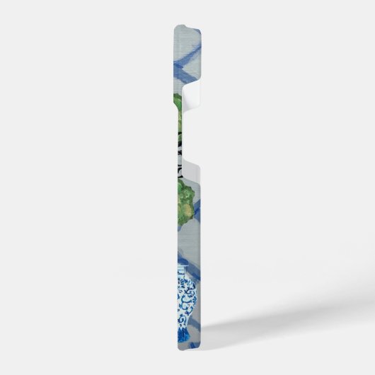 Topiary Blue Ginger Jars Jar Mat iPhone Hülle (Linke Seite)