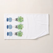 Topiary Blue und White Ginger Jar Badhandtuch Set (Handtuch)
