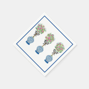 Topiary Blue und White Ginger Jar Serviette