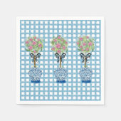 Topiary Blue und White Ginger Jar Serviette (Vorderseite)