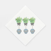 Topiary Blue & White Ginger Jar Paper Napkins Serviette (Ecke)