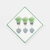 Topiary Blue & White Ginger Jar Paper Napkins Serviette (Ecke)