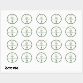 Topiary Brautparty Bevorzugung Sticker (Blatt)