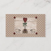 Topiary Business Card Visitenkarte (Rückseite)