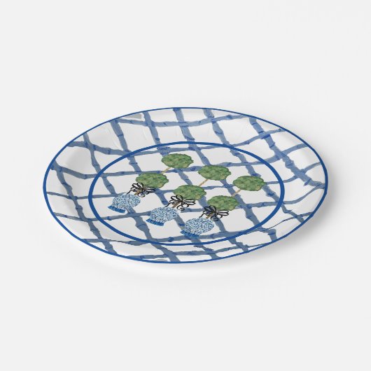 Topiary Chinoiserie Ginger Jar Pappteller (Schrägansicht)