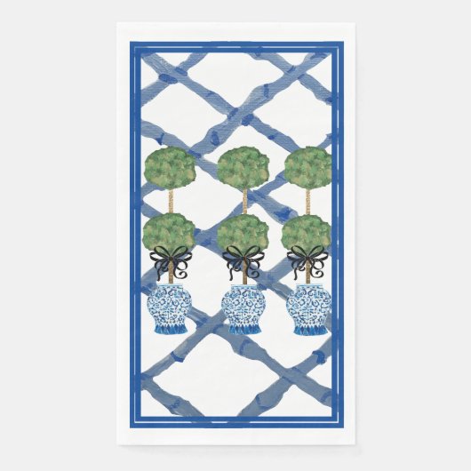 Topiary Chinoiserie Ginger Jar Serviette (Vorderseite)