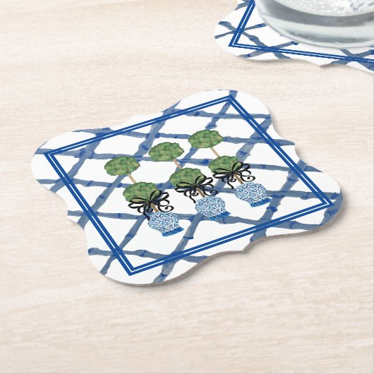 Topiary Chinoiserie Ginger Jar Untersetzer (angewinkelt)