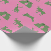 Topiary Deer Rabbit Wrapping P Geschenkpapier (Ecke)