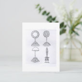 Topiary designs von "Hypnerotomachia Poliphili", Postkarte (Stehend Vorderseite)