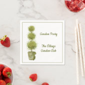 Topiary Garden Party Paper Napkin Serviette (Beispiel)