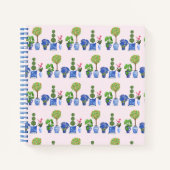 Topiary Garden Spiral Notebook Notizblock (Vorderseite)