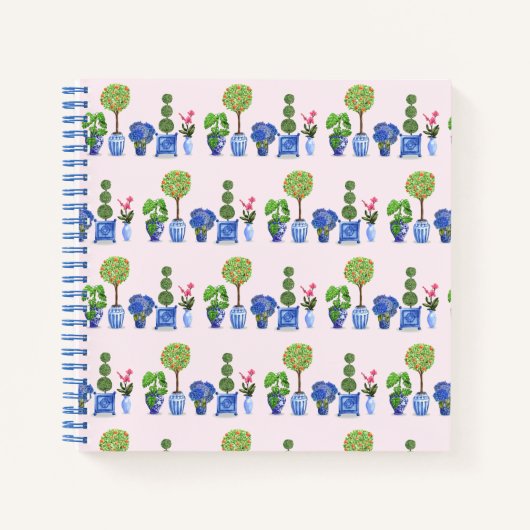 Topiary Garden Spiral Notebook Notizblock (Vorderseite)