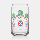 Topiary-Geschenk für Wasserfarben - Patriotische A Dosenglas (Vorderseite)