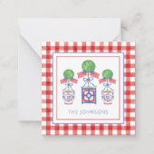 Topiary-Geschenk für Wasserfarben - Patriotische A Mitteilungskarte (Vorderseite)