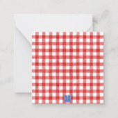 Topiary-Geschenk für Wasserfarben - Patriotische A Mitteilungskarte (Rückseite)