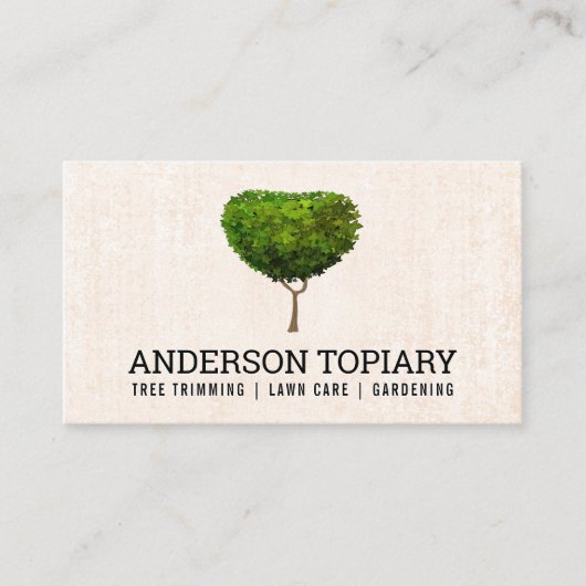 Topiary | Landflucht | Baum Visitenkarte (Vorderseite)