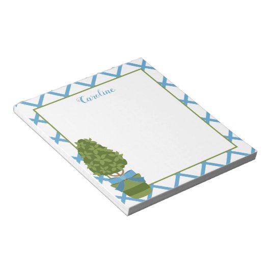 Topiary & Lattice Personalisiert Notepad Notizblock (angewinkelt)