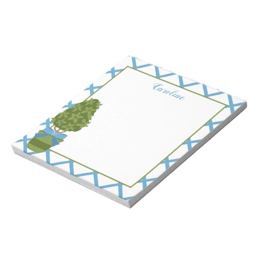 Topiary & Lattice Personalisiert Notepad Notizblock (Rotiert)