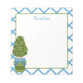 Topiary & Lattice Personalisiert Notepad Notizblock (Vorderseite)