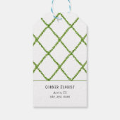 Topiary Oaster Bunny Florist Oster Danke für Ihre  Geschenkanhänger (Rückseite)