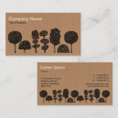 Topiary - Schwarzes auf Sammelpack-Beschaffenheit Visitenkarte (Vorne/Hinten)