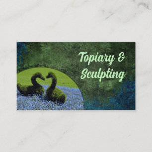 Topiary & Sculpting Custom Formen Gardener Service Visitenkarte
