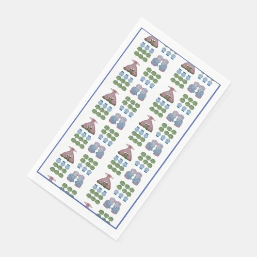 Topiary Staffordshire Dogs Ginger Jar Serviette (Ecke)