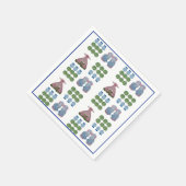 Topiary Staffordshire Dogs Ginger Jar Serviette (Ecke)