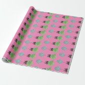 Topiary Topiaries Blue and White Ginger Jag Geschenkpapier (Ungerollt)