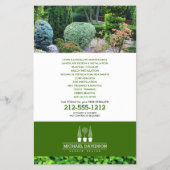 Topiary Trio Gardener Landscaping Green/White Flyer (Hinten)