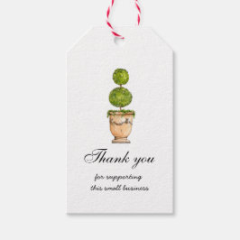 Topiary Vielen Dank für Ihre Unterstützung für kle Geschenkanhänger