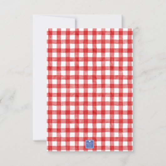 Topiary Wappen Dankeskarte (Rückseite)