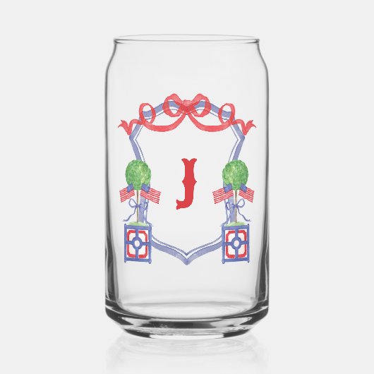 Topiary Wappen Dosenglas (Vorderseite)