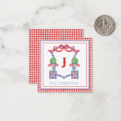 Topiary Wappen Mitteilungskarte (Vorderseite/Rückseite Beispiel)