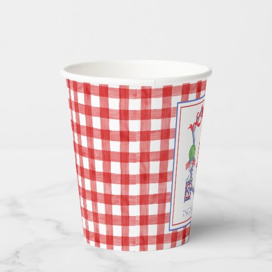 Topiary Wappen Pappbecher (Rechts)