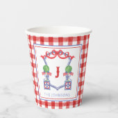 Topiary Wappen Pappbecher (Vorderseite)