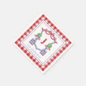 Topiary Wappen Serviette (Ecke)