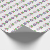 Topiary Watercolor Patriotic American Flag Geschenkpapier (Ecke)