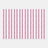 Topiary Watercolor Patriotic American Flag Geschenkpapier Set (Vorderseite 3)